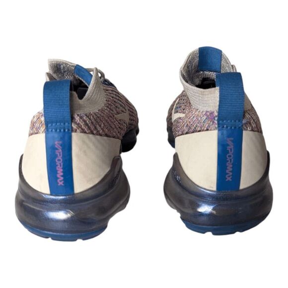 NIKE Air VaporMax Flyknit 3 "Desert Sand Vivid Purple" Running Shoes Size 7 - Picture 5 of 9